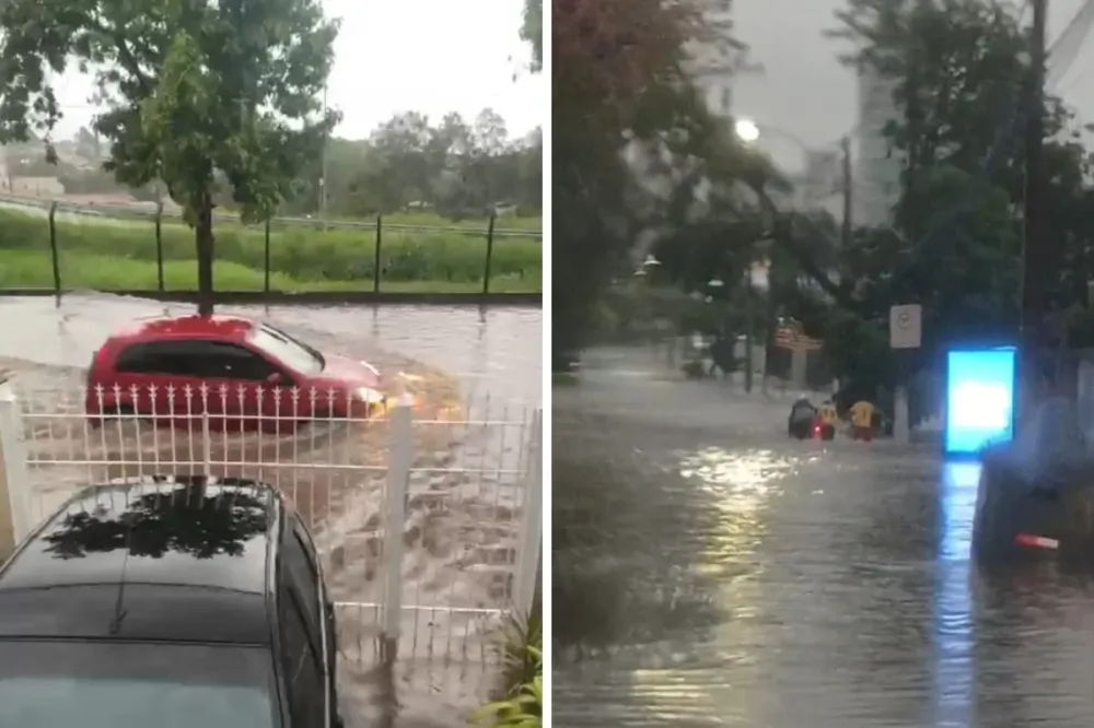 Temporal causa alagamentos em Campinas e Paulínia neste domingo (11)