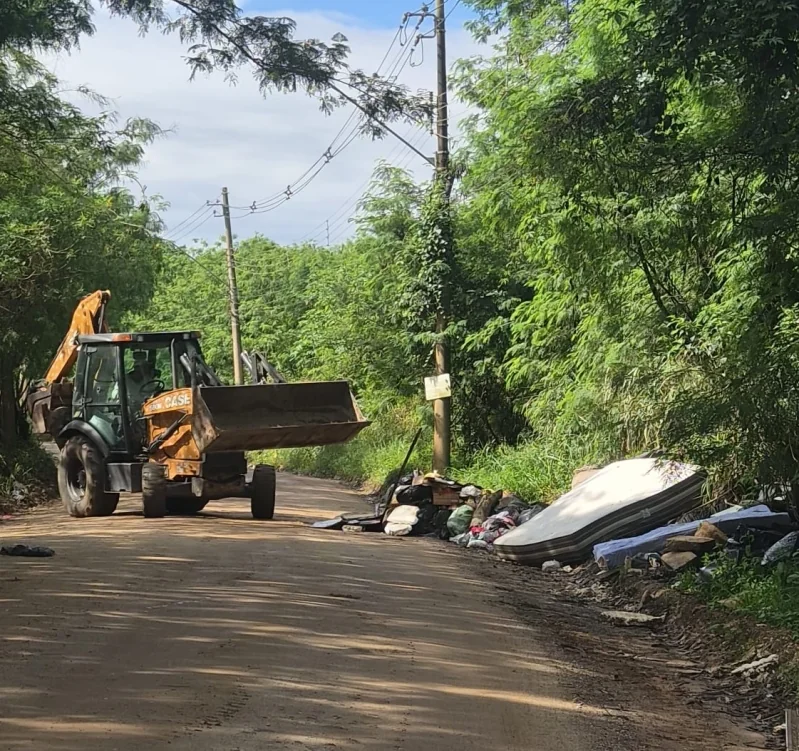 Prefeitura de Valinhos remove 5 toneladas de resíduos em ponto de descarte irregular