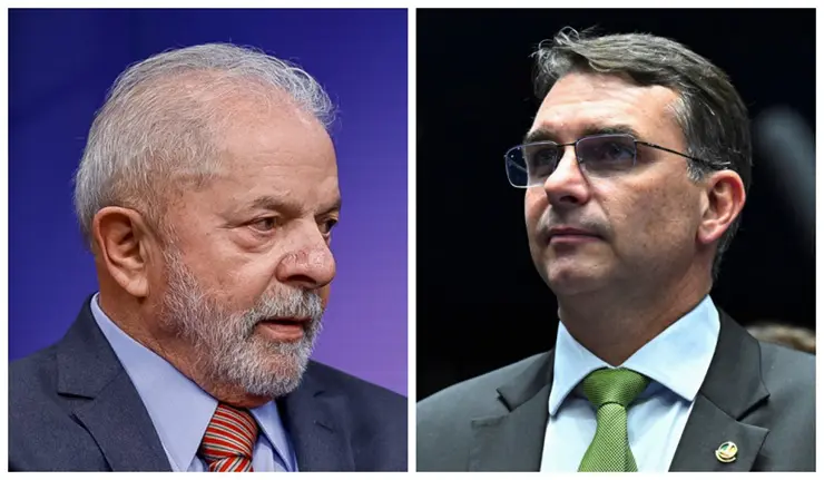 Pesquisa aponta empate técnico entre Flávio Bolsonaro e Lula na simulação de segundo turno