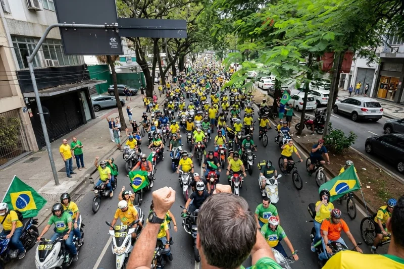 Flávio Bolsonaro participa de ato de campanha em Belo Horizonte antes do segundo turno