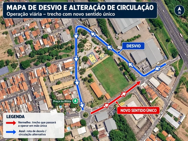 Prefeitura de Vinhedo realiza teste no trânsito do bairro da Capela entre 4 e 6 de novembro