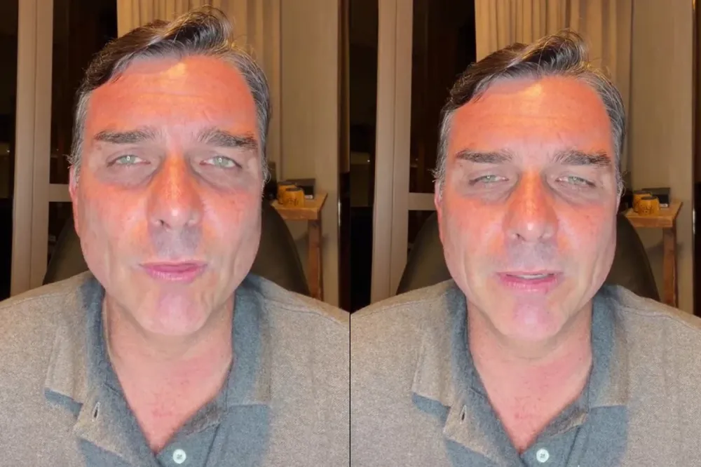 Senador Flávio Bolsonaro questiona resultado das eleições presidenciais em transmissão ao vivo nos Estados Unidos